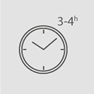 3 à 4 heures de séchage Sechage 3-4h